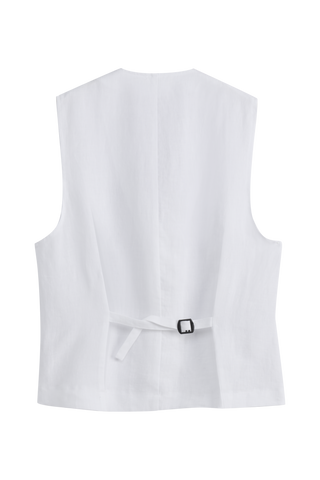 Jess pellavaliivi, valkoinen