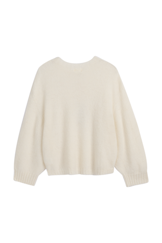 Joanne alpaca jumper, off-white