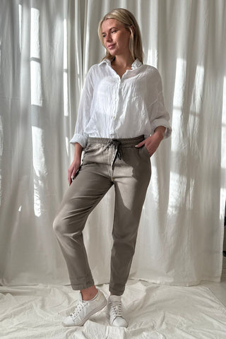 Bengaline joggerit long, taupe
