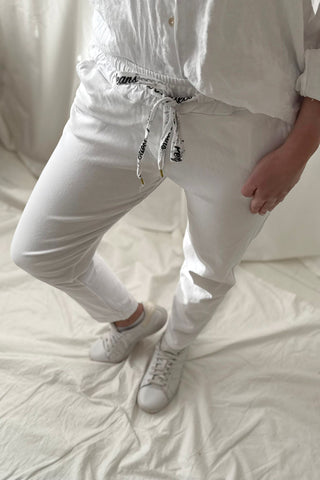 Bengaline joggerit, valkoinen