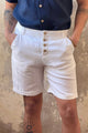 John linen shorts, white