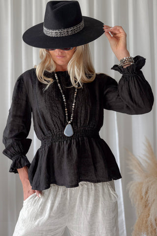 Joshua tree felt fedora, black