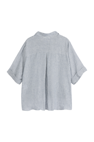Junette pellavapaita, blue stripe