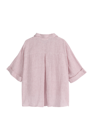 Junette pellavapaita, pink stripe