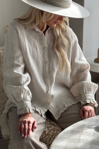 Juniee pellavapaita, hiekka