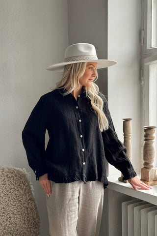 Juniee pellavapaita, musta