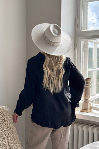 Juniee pellavapaita, musta