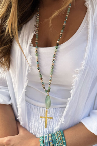 Karen necklace, turquoise