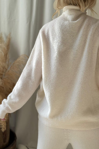 Katarine alpakka pooloneule, luonnonvalkoinen