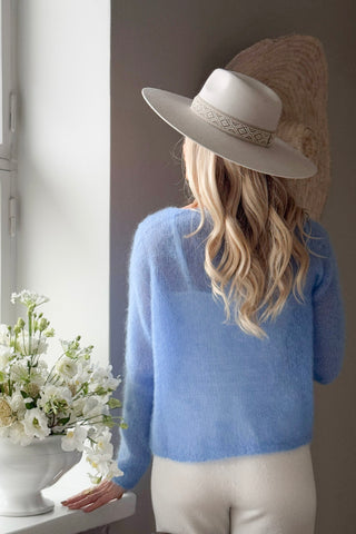 Kindness mohairneule, heavenly blue