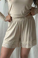 Bamboo Lace shortsit, beige