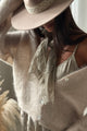 Lacey scarf, taupe