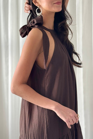 La Femme dress, coffee 