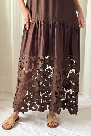 La Femme dress, coffee 