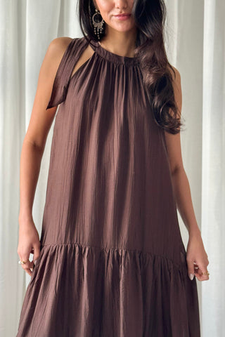 La Femme dress, coffee 