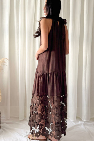 La Femme dress, coffee 