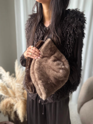 Layla hattu, vaaleanruskea