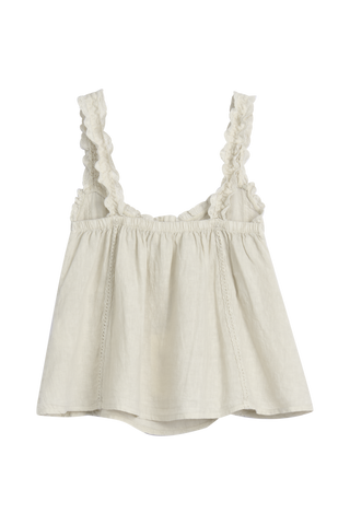 Leanna linen top, sand