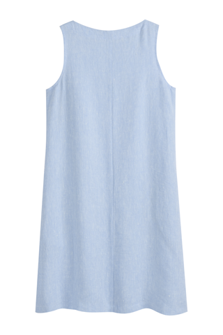 Less is More pellavamekko, oxford blue