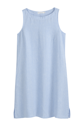 Less is More pellavamekko, oxford blue