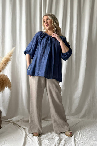 Lily pellavapaita, royal blue