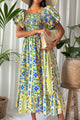Limone cotton dress, blue