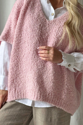 Lissy knit vest, baby pink