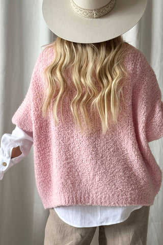 Lissy knit vest, baby pink