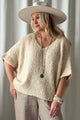 Lissy knit vest, off white