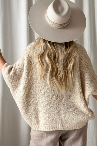 Lissy knit vest, off white