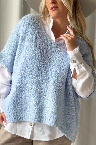 Lissy neuleliivi, sky blue