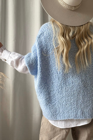 Lissy neuleliivi, sky blue