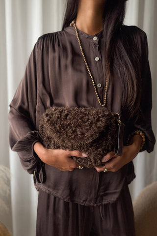 Livia crossbody laukku, tummanruskea