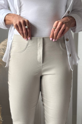 Loli stretch pants, beige