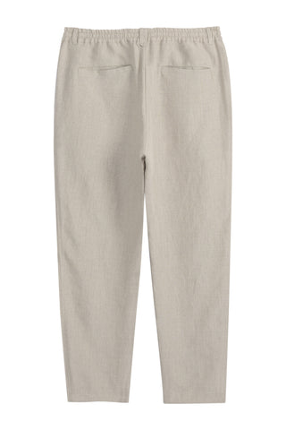 Loose linen trousers, natural