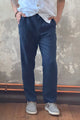 Loose linen trousers, navy