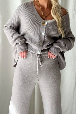 Lounge neulehousut, taupe