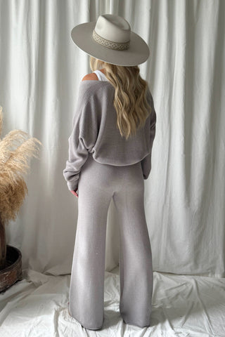 Lounge neulehousut, taupe