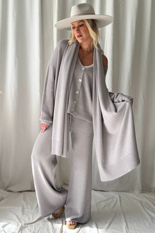 Lounge neulehousut, taupe