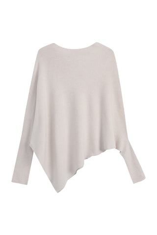 Love Me Now asymmetrinen neule, light beige