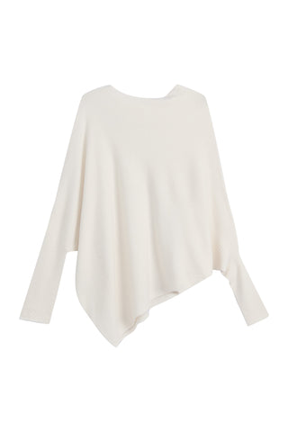 Love Me Now asymmetrinen neule, chalk