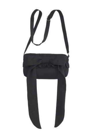 Love forever bow bag, black