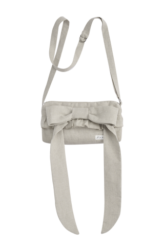 Love forever bow bag, natural
