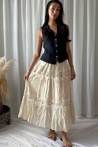 Lovely Lace skirt, champagne 
