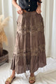 Lovely Lace skirt, coffee 