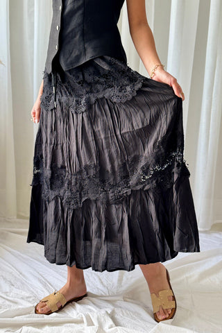 Lovely Lace skirt, black 
