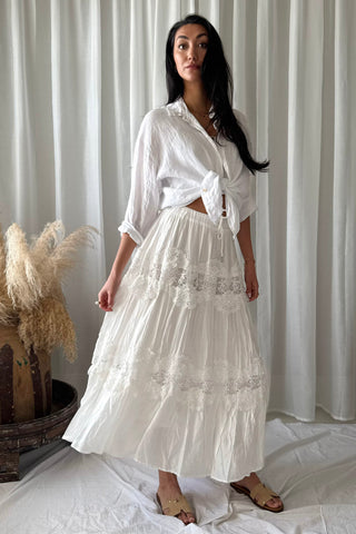 Lovely Lace skirt, white 