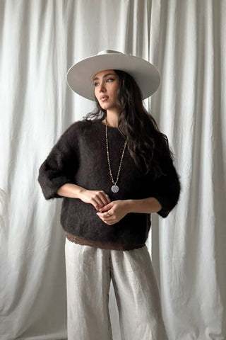 Love spell mohairneule, espresso