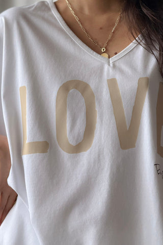 Love t-paita, valkoinen