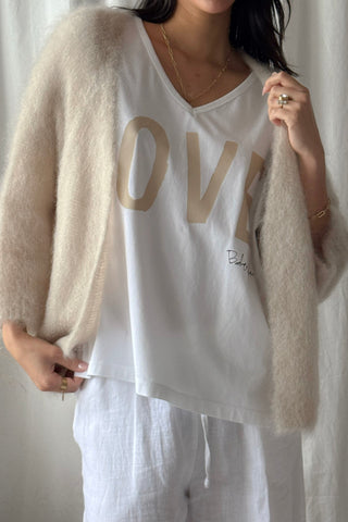 Love t-paita, valkoinen